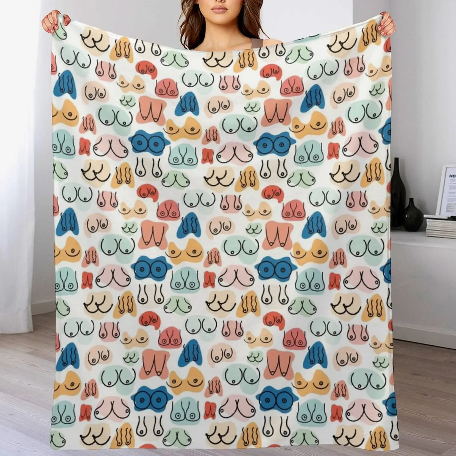 

Boobs Throw Blanket Luxury Travel Blankets