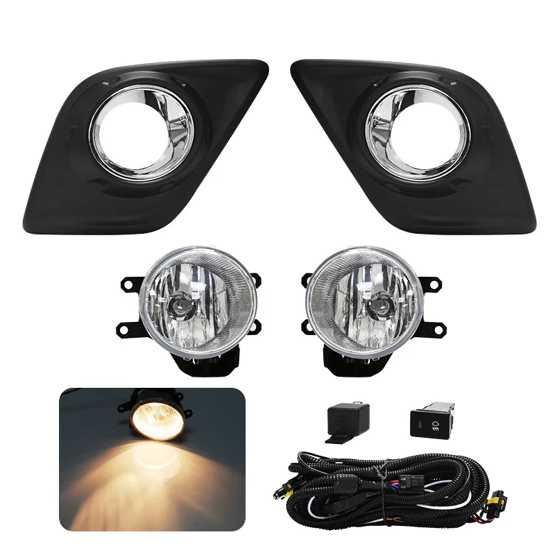 For Toyota Hilux Revo 2015 2016 2017 2018 2019 Car Fog Lamps LED Halogen Daytime Running Lights DRL Front Bumper Daylights 12V view 4