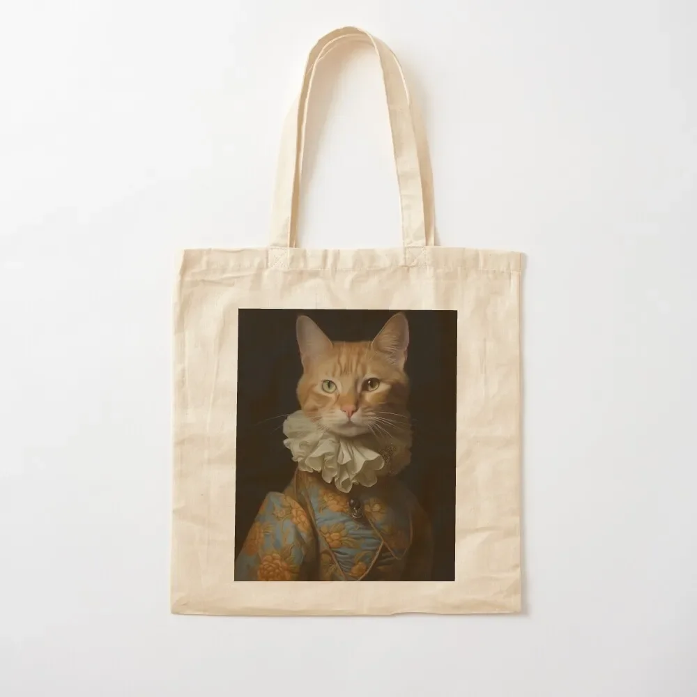 

Custom renaissance cat portrait - Tiger Tote Bag tote university Women's handbag bags cloth bags Fabric