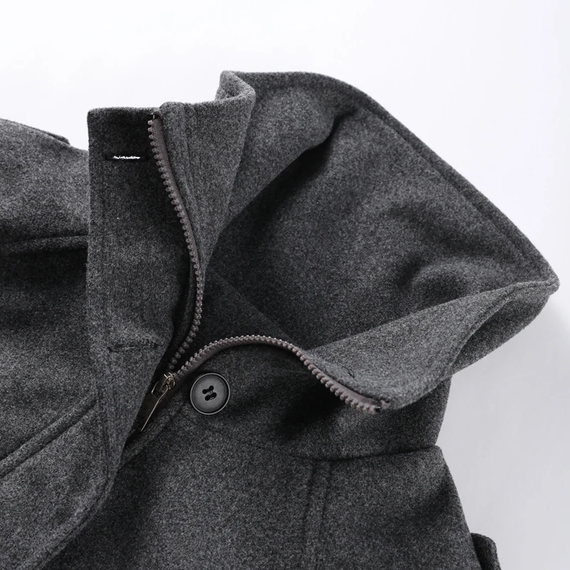 Elegante Wolljacke mit Stehkragen für Damen, Lose Passform, Lange Ärmel, Einreihig, mit Reißverschluss, Damenjacke, Herbst-Winter-Oberbekleidung 2026 – Detail 8