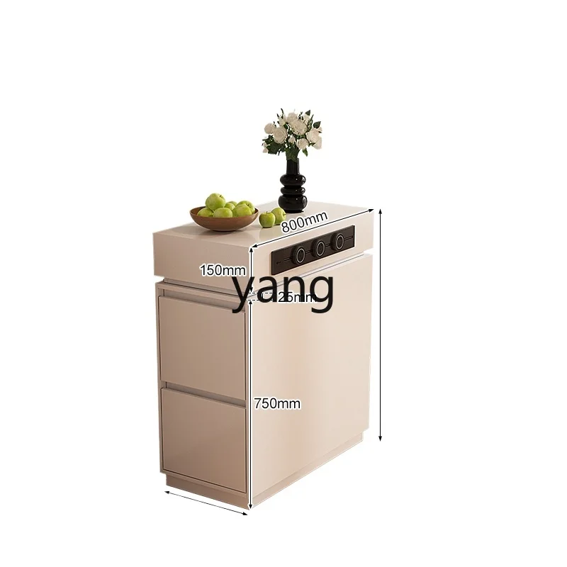 Lhh household slate separate island table integrated solid wood restaurant narrow tea locker