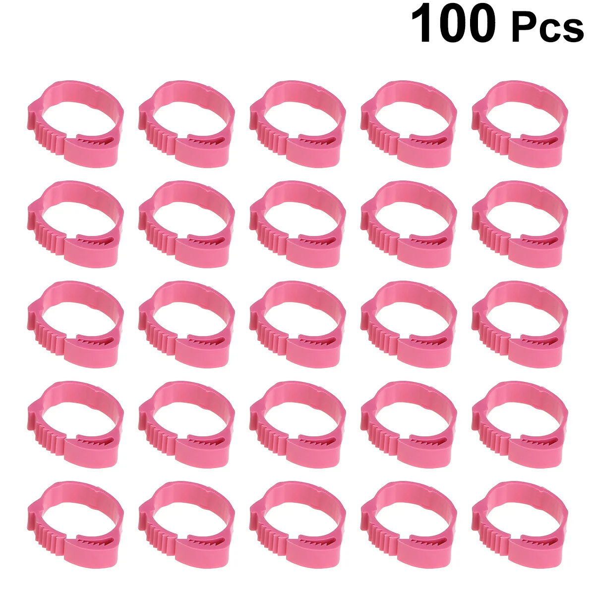 

100Pcs Bird Foot Rings Eco-Friendly Opening Identification Bands for Pigeons Parrots Cockatiels Bird Supplies Chicken Foot Rings