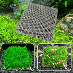 Aquarium Decor Stainless Steel Wire Mesh Pad Water Grass Moss Plants Fixed Net Pet Products Fish Tank Accessories