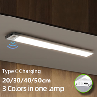 Night Light Ultra thin LED Light Cabinet Light Motion Sensor Wireless type-c For Kitchen bedroom Wardrobe lighting LED Bar light
