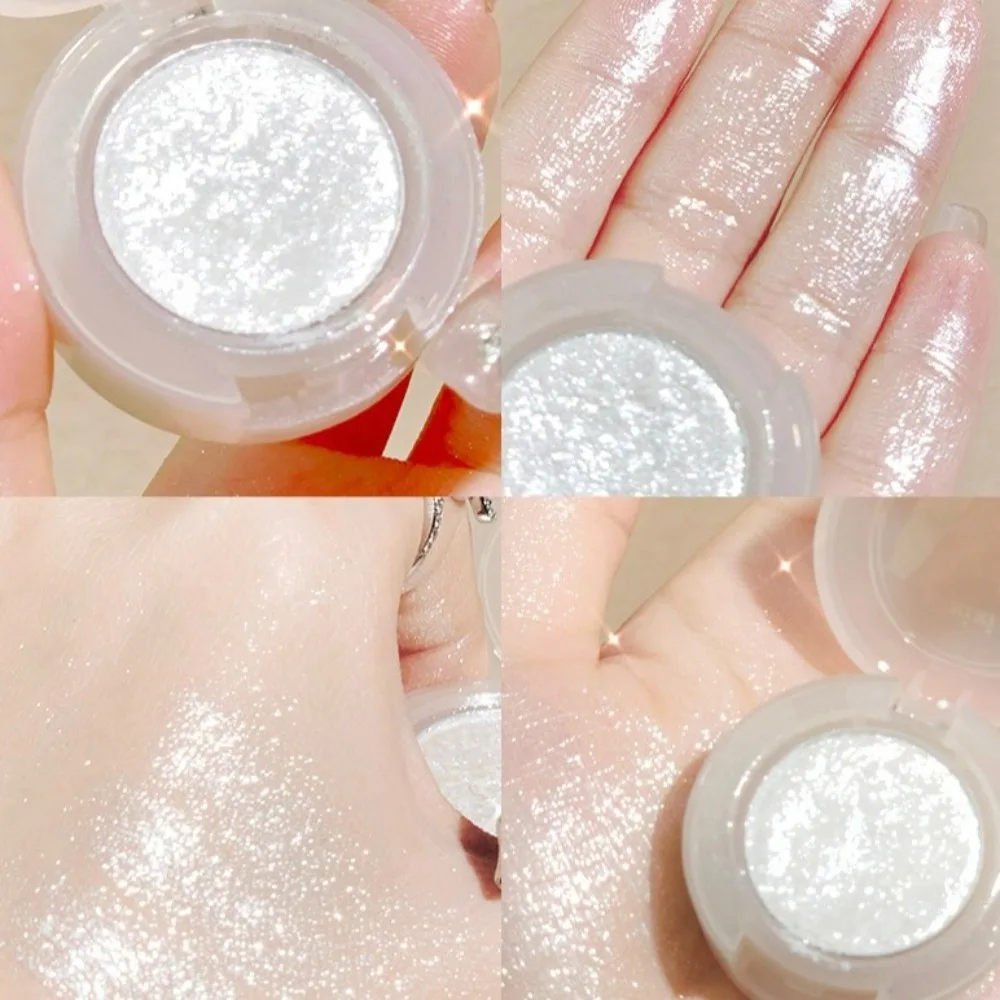Ins Xixi Monochrome Eye Shadow Glitter Pearlescent Diamond Eyeshadow Palette Highlight Powder Cosmetic Accessories