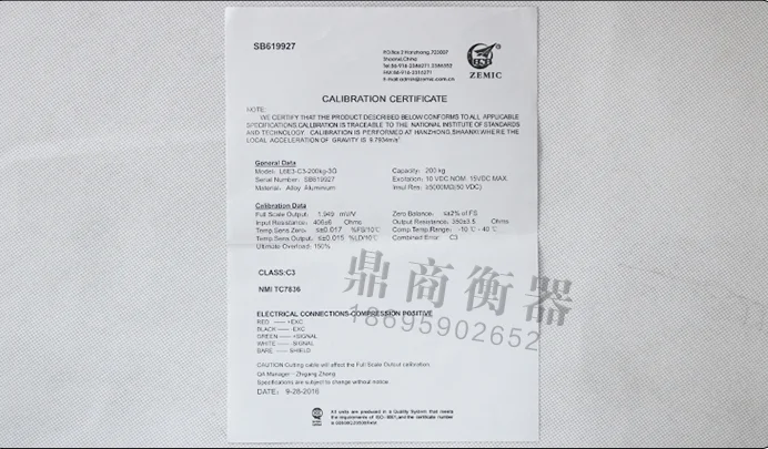 High-precision L6E3-C3-500kg Weight Sensor
