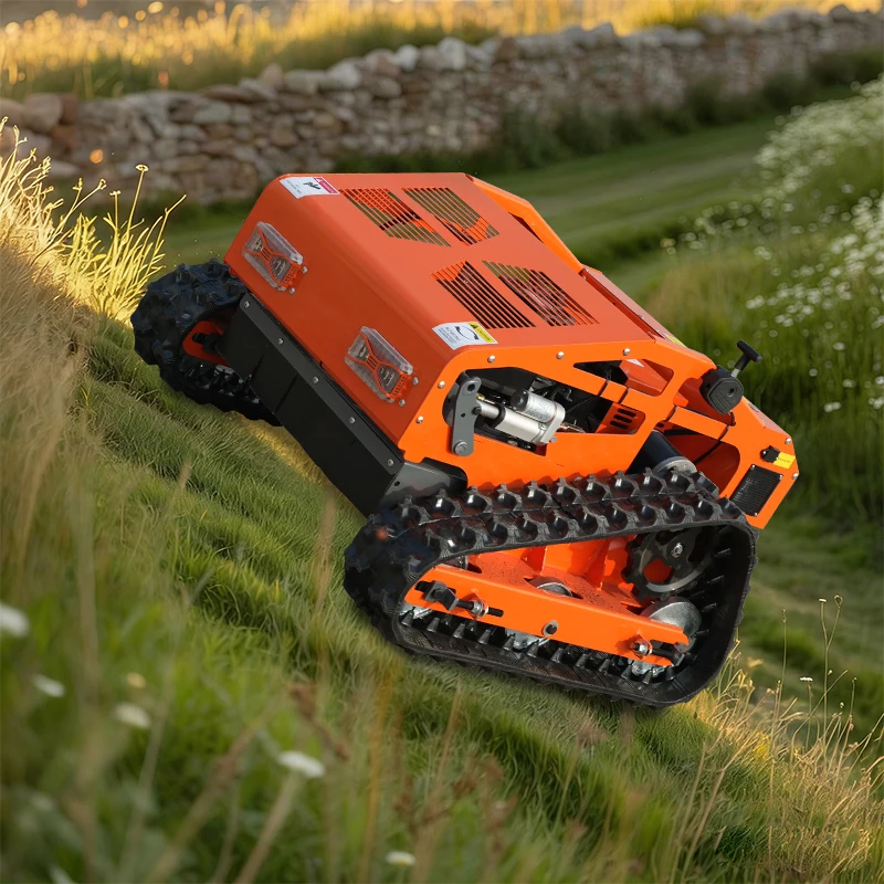 Heavy Duty Wireless Remote Tracked lawn mower Rugged Anti Slip Stable Operation lawn mower Commercial mower