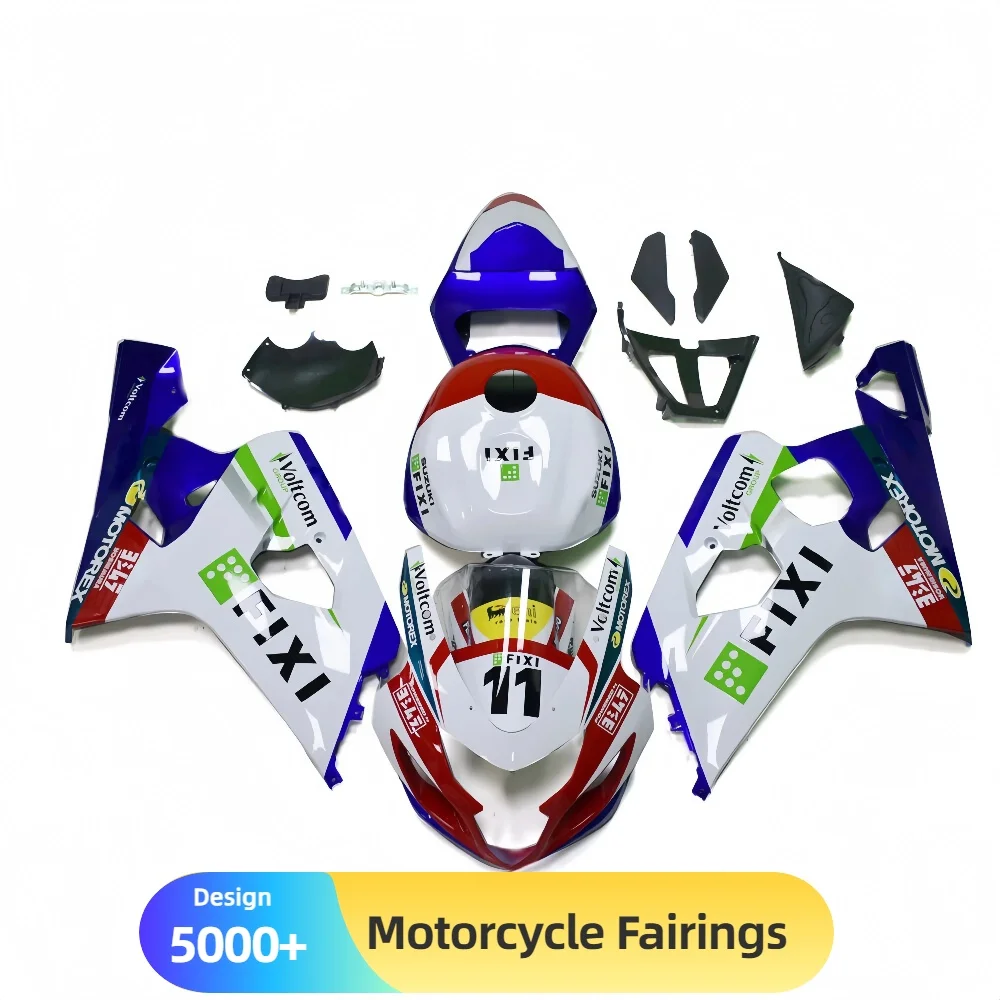 

Aftermarket for SUZUKI GSXR600 K4 2004-2005 Full Fairing Set - High-Gloss ABS Plastic Injection Molded, Direct Replacement Parts