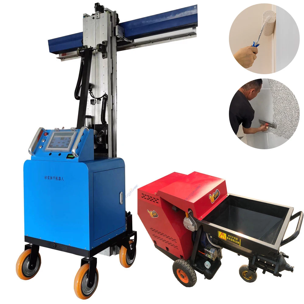 

Customized Factory Price Automatic Wall Painting Machine/China Electric Mortar Polish Render Plastering
