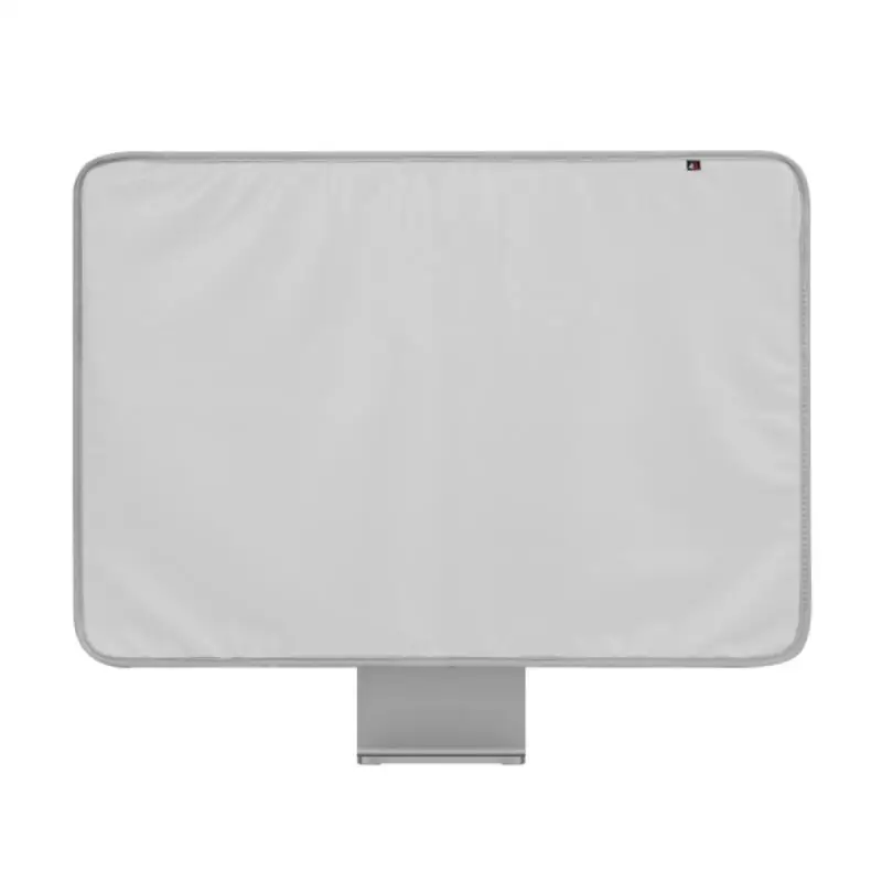 Capa à prova de poeira de couro PU para IMac 24 polegadas Monitor de tela Capa de proteção contra poeira com bolso traseiro