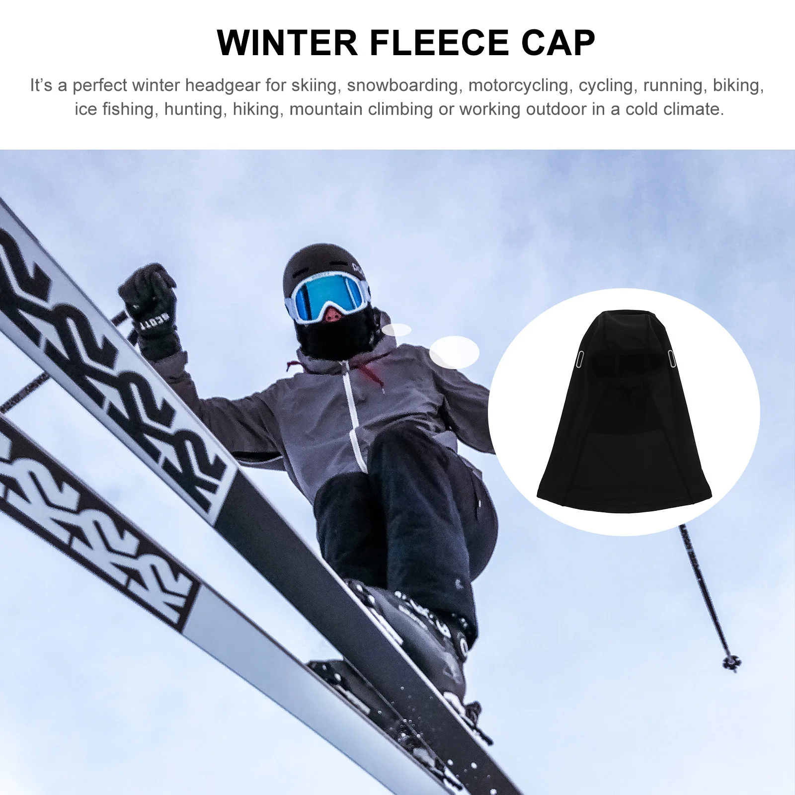 

1Pcs Warm Windproof Ear Face Protector Thick Sports Face Cover Cold Proof Outdoor Riding Mask Riding Supply Sports Supply
