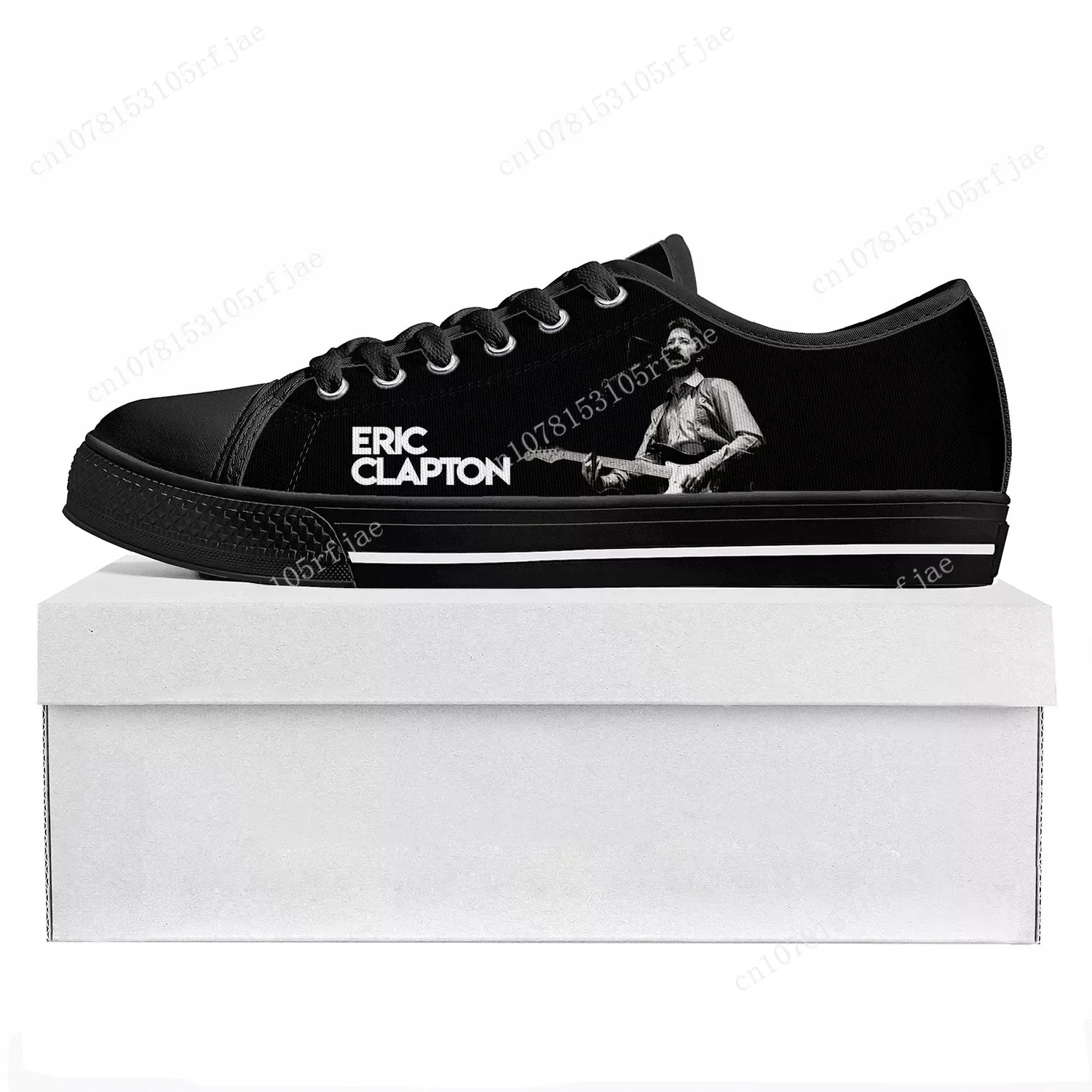 

Eric Clapton Rock Musician Guitar Low Top High Quality Sneakers Mens Womens Teenager Canvas Sneaker Couple Shoes Custom Shoe