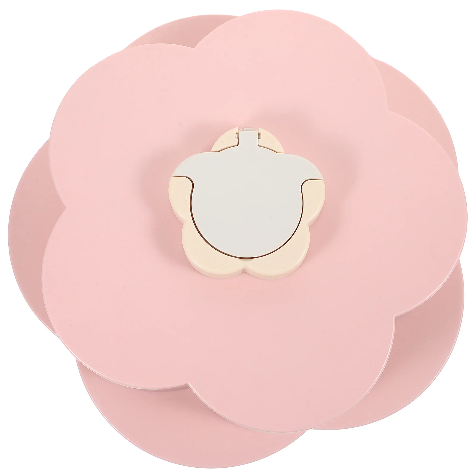 

1Pcs Double-Layer Candy Storage Box Petal Shape Snack Tray Rotatable Multi-Compartment Food Holder Phone Slot Candy Storage Box
