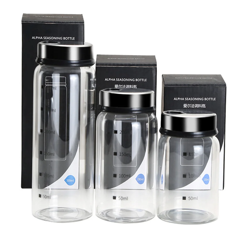 

3Pcs Kitchen Seasoning Jar Condiment Container Multi-Purpose Spice Storage Bottle Practical Seasoning Storage Can