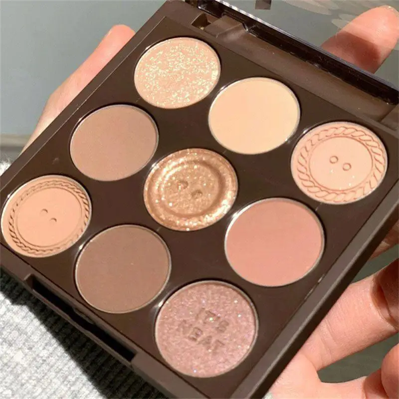 Versatile Eye Shadow Palette Smooth Desaturated Eyeshadow Palette Fashion Deep Oatmeal Earth Tones Eyeshadow Palette Eye Makeup