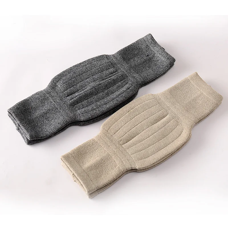 Winter cashmere leg heater, thick wool lining knee pads, support protector, long thermal cover, 2 pieces