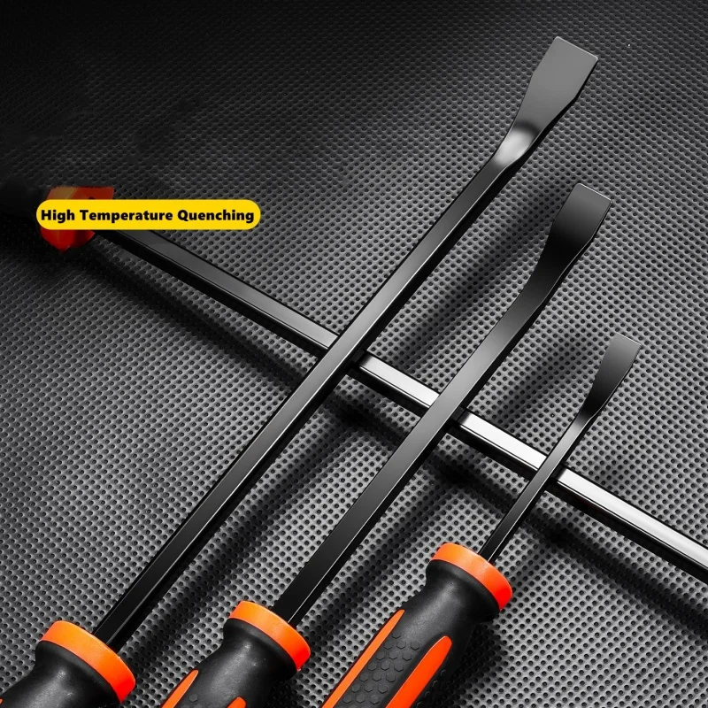 Heavy Duty Multi-Function Long Pry Bar 8-12 Inch Tire Crowbar Strike Car Retainer Wear-Resistant Screwdriver Nail Puller Tools