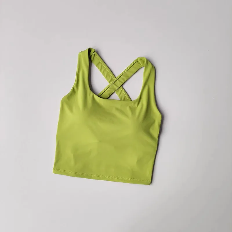 Damen Sport-BH Nahtlos High Impact Sport-BH Sexy Yoga Fitness Top Sportunterwäsche Push-Up BH Sportbekleidung Sporttop Damen – Detail 2