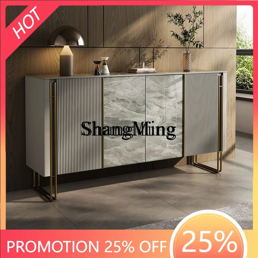 

FG good-looking Modern Light Luxury Entrance Cabinet Slate Simple Mealside Door Living Room Storage Decorative Cabinet
