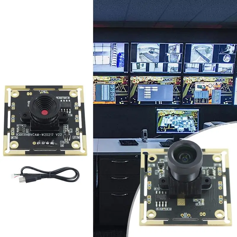 HD USB Camera Webcam Board Camera Module USB 2.0 Webcam Wide Angle Industrial Camera HD 720P USB Camera Face Recognition Securit