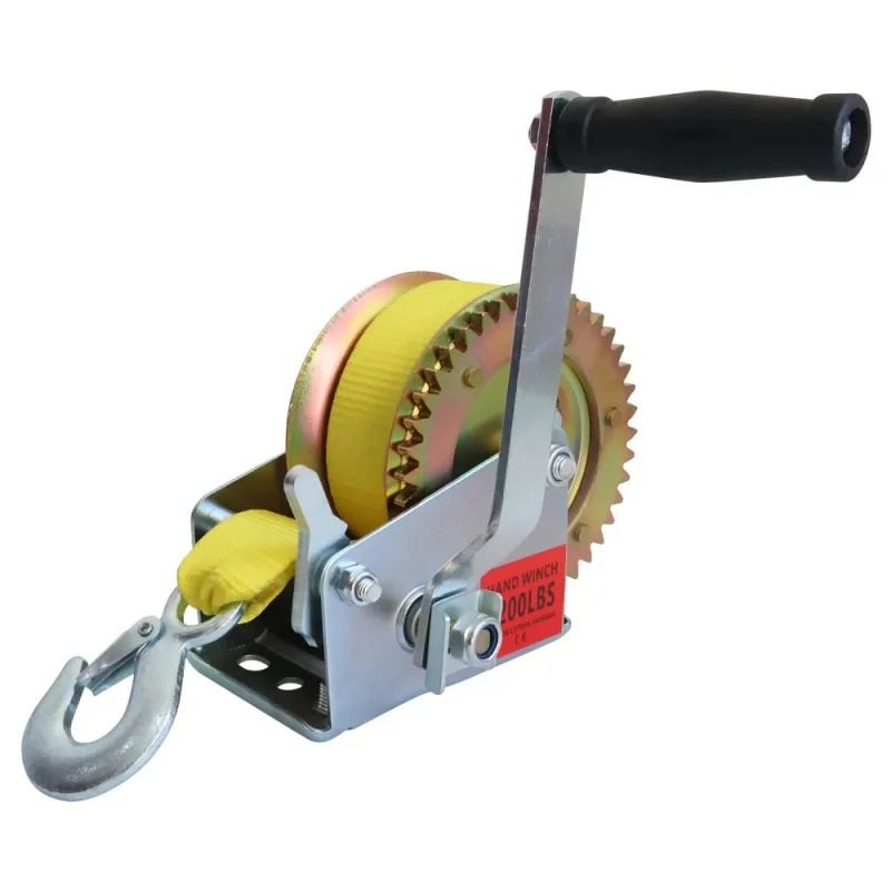 Manual Crank Winch Heavy-Duty Ratchet Gear Is Used For Ships, Trailers, Cars, Or Truck Towing Tools