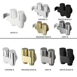 Set di spruzzatori per Bidet per wc a parete rubinetto per Bidet a doppio scopo in ottone spruzzatore per bagno accessori per rubinetti per Bidet per doccia