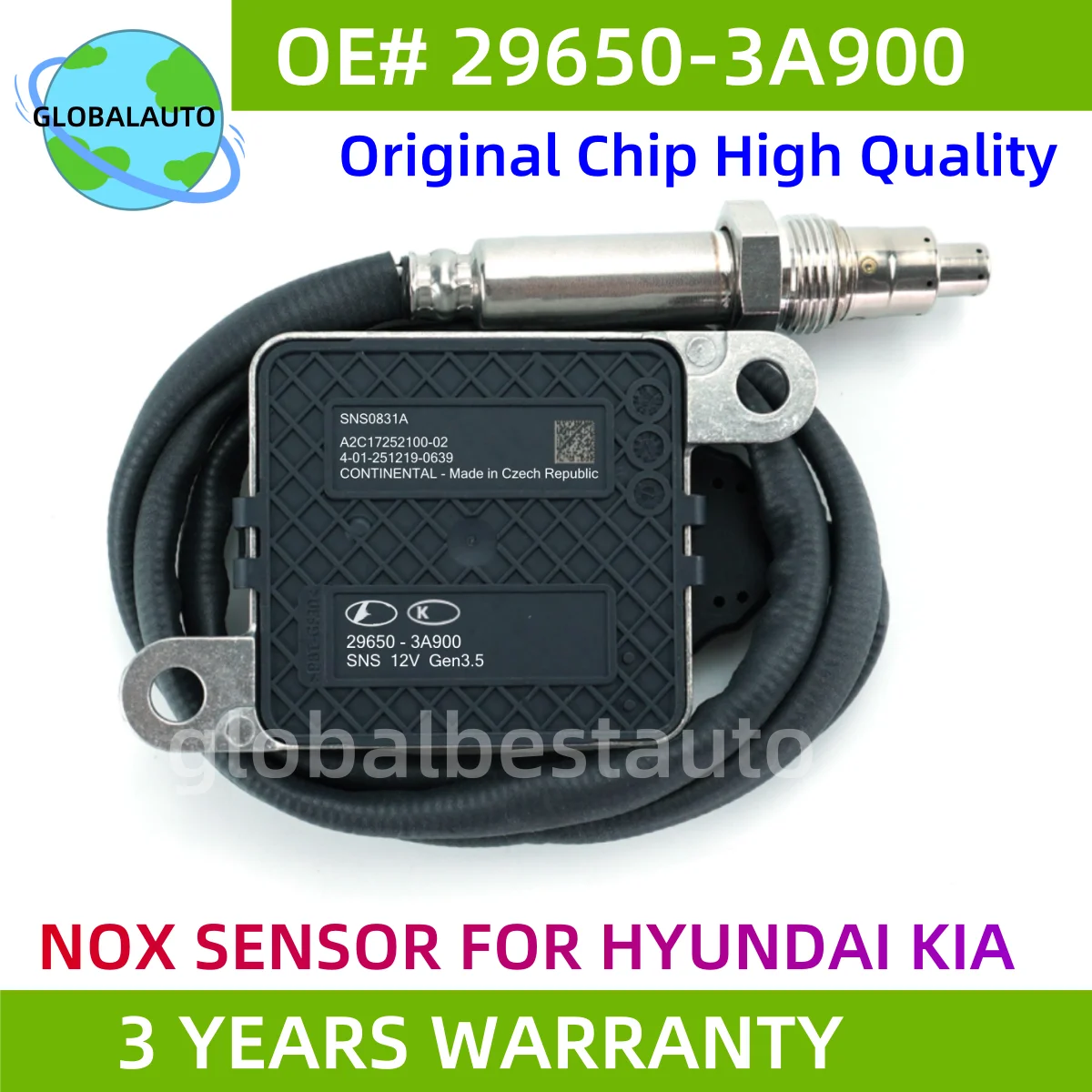 

Nitrogen Oxide Sensor 29650-3A900 SNS0831B High Quality Nox Sensor For Hyundai Kia Factory Direct Sales Car Parts 29650-3A900