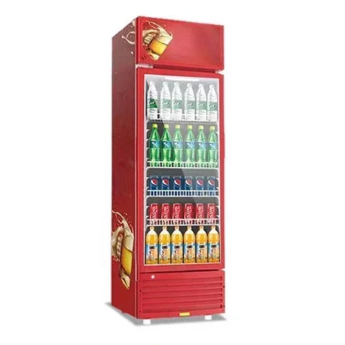 Vertical single-temperature 1-door showcase commercial refrigeration beverage cooler equipment