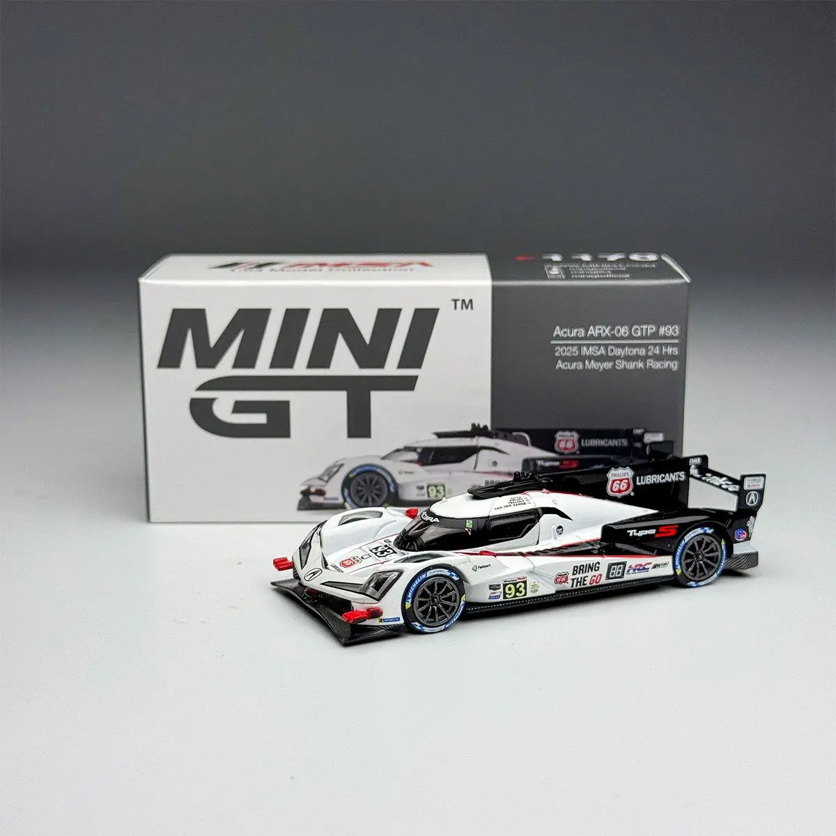 MINIGT 1:64 #1170 Honda Acura ARX-06 IMSA racing Car Alloy Model
