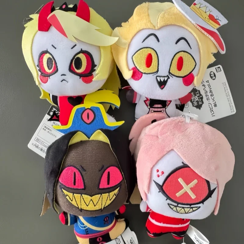 

11cm Hazbin Hotel Anime Plush Doll Ornament Soft Adorable Toy Bag Keychain Collectible Anime Peripherals Friend Halloween Gift