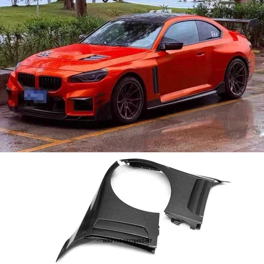 

V Style Carbon Fiber Front Fender forBMW 2 Series M2 G87 2023+ New Front Bumper Side Fender Air Intake Mudguard Car Bodykit