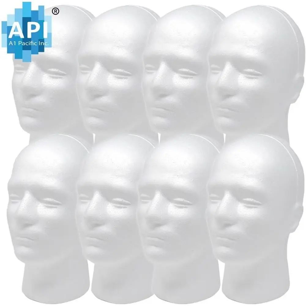 

11 Foam Mannequin Heads, 8 Pack