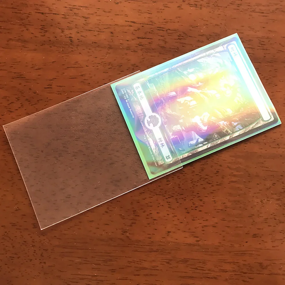 60CT Outer Clear Card Sleeves for Trading Card Board Game Matte Cover Deck Protectors 69x94mm Fits Standard Size TCG/PKM/MTG