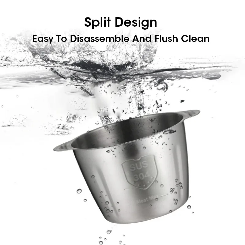 304 الفولاذ المقاوم للصدأ مفرمة اللحم 5L مفرمة اللحم الكهربائية المنزلية سعة كبيرة آلة فرم المطبخ المروحية منتج أغذية