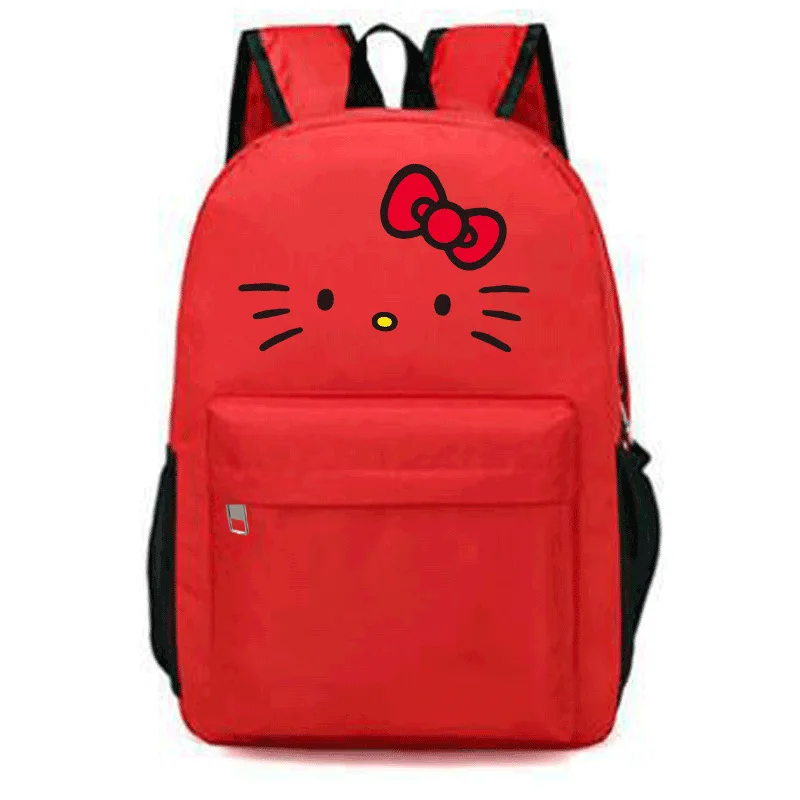 Tas ransel wanita motif Hello Kitty tas Travel kapasitas besar 12.6 inci * 18.11 inci ransel Laptop bahan kain Oxford 20-35l