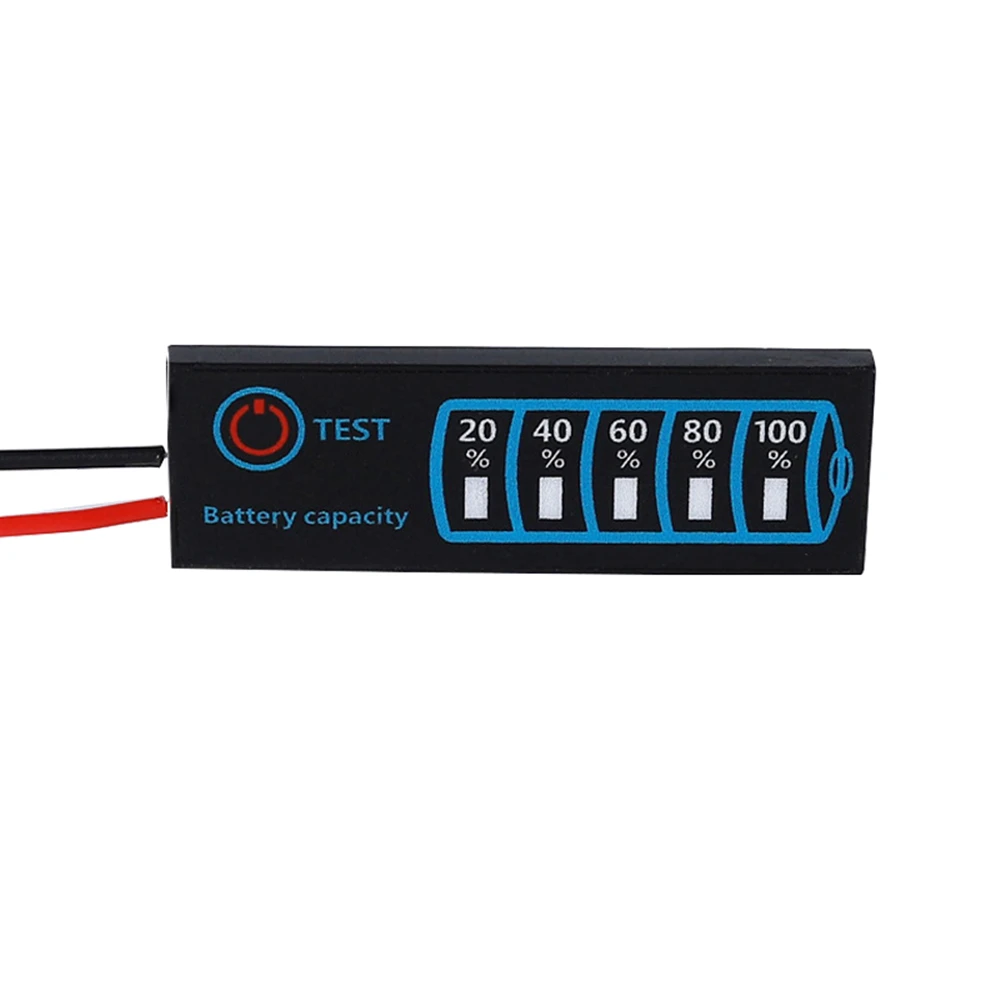 DC5-30V 12V 24V LED Battery Capacity Indicator Power Display Panel Lithium Lead Acid Battery Capacity Voltage Meter Module