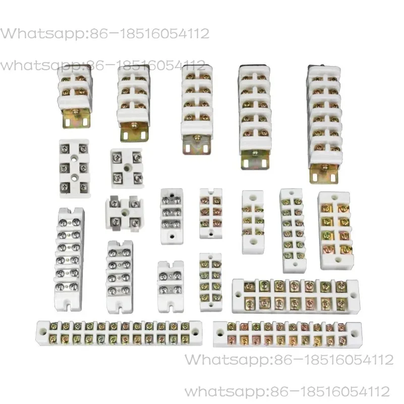 

4Pcs Ceramic Bar High Temperature Resistance Terminal Parallel Bar Connector High Current Copper Bar Terminal