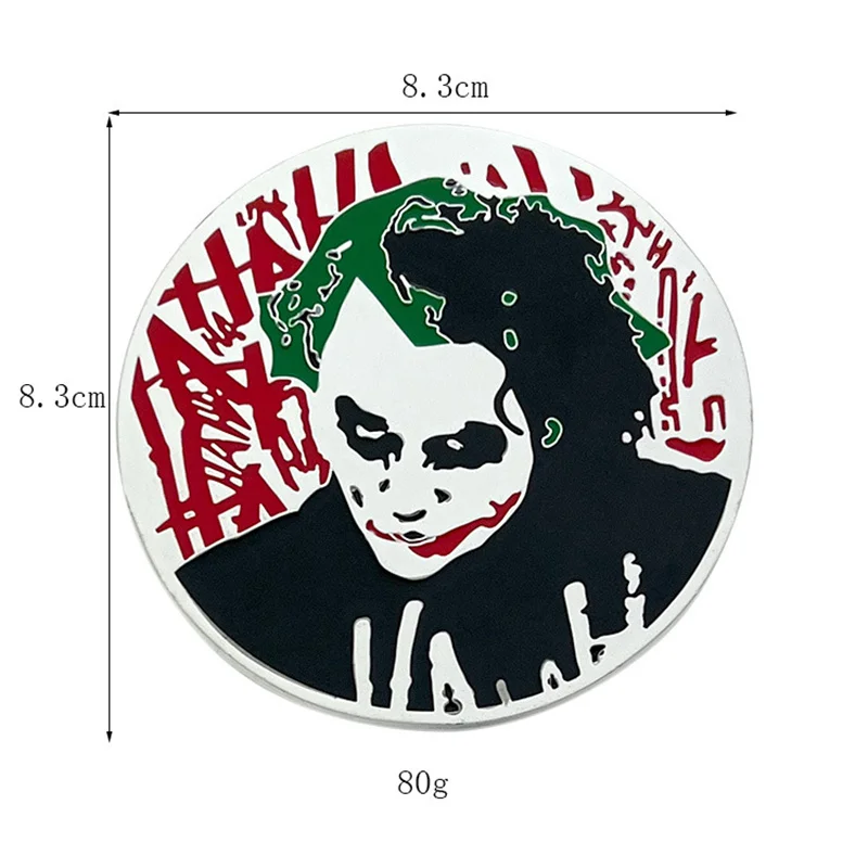 Dark Knight Joker belt buckle Western style