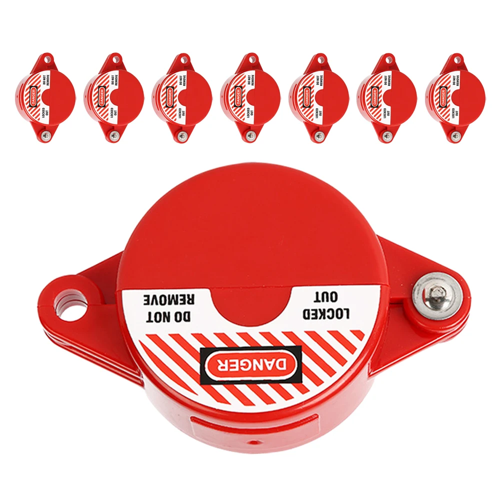 8 قطعة جهاز صمام عالمي مناسب للمياه حنفية خزان الغاز نظام دوار السلامة الصناعية قفل الصنبور في الهواء الطلق #1