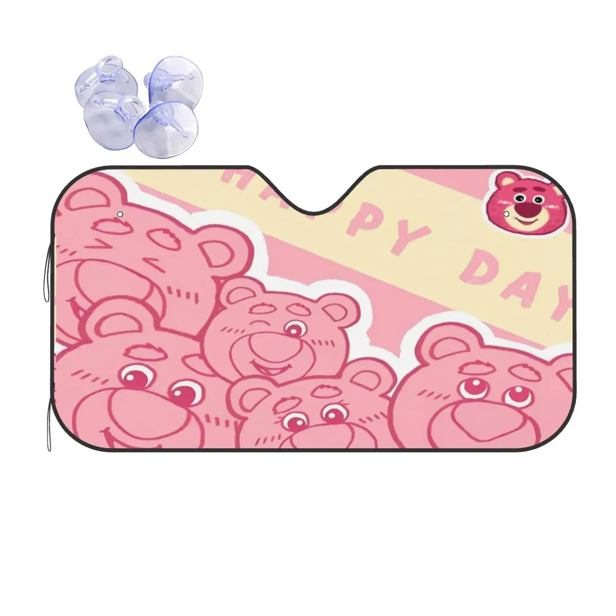 

Лотсо Розовый Медведь Солнцезащитный Козырек на лобовое стекло Забавный козырек на переднее окно автомобиля 76x140 см Солнцезащитный козырек Жалюзи Защитный козырек от солнца