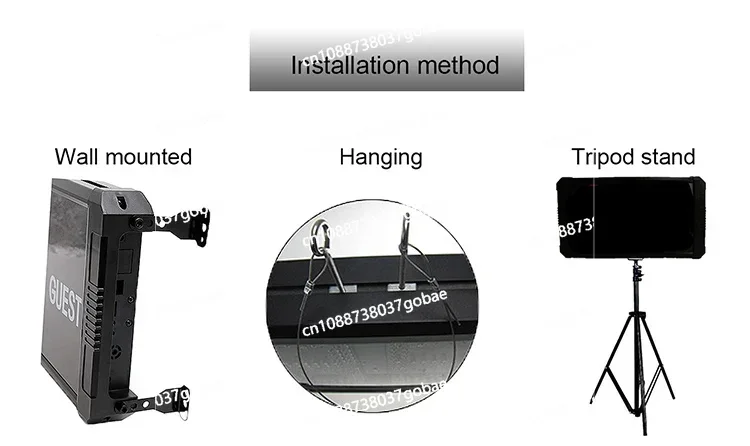 Aluminum Digital Large LED Wall Alarm Clock, Timing Chain, Big Countdown Timer, Stopwatch, Marathon Clock, 5