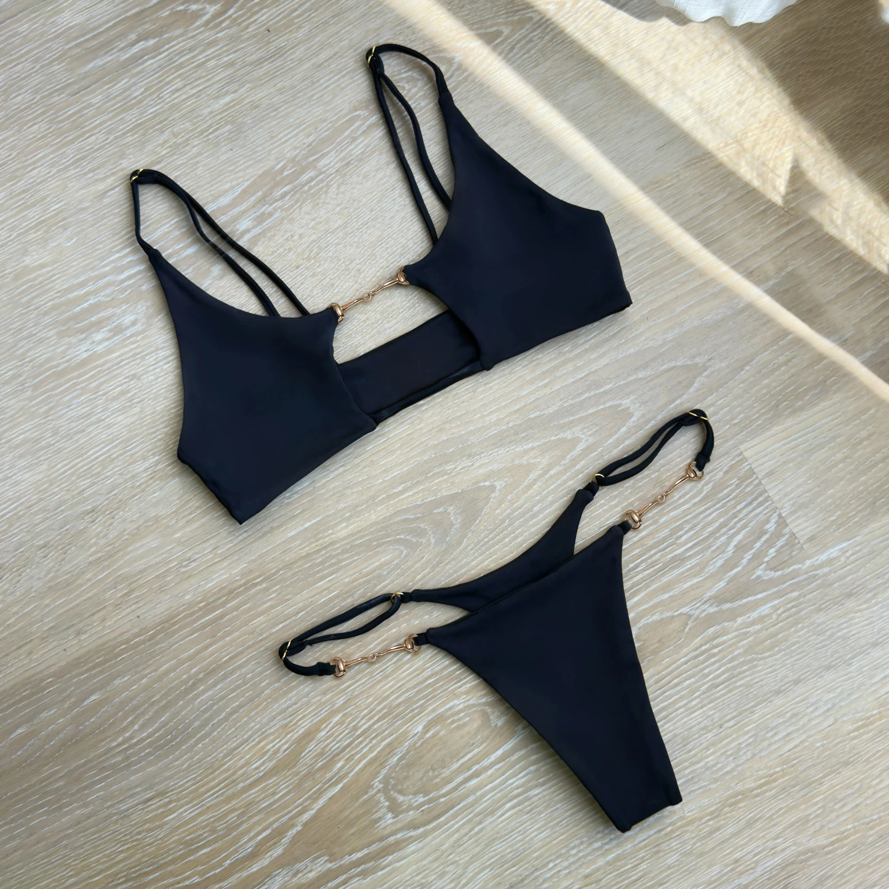 Micro Bikinis 2026 Sexy Women Swimsuits Female Hollow Swimwear Brazilian Bikini Solid Bathing Suits Beachwear Bandeau Biquini