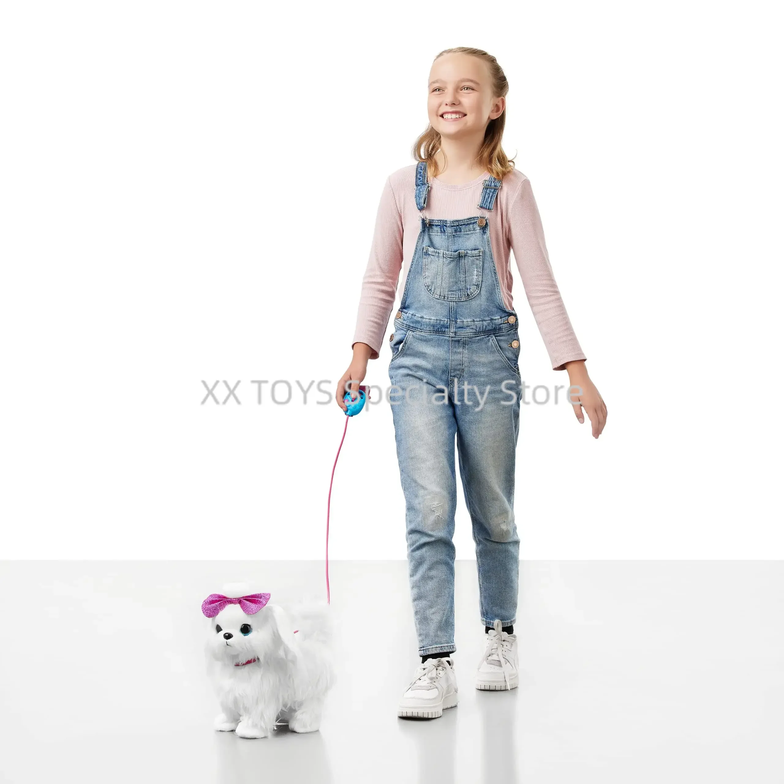 ZURU Pets Alive Lil' Paw The Walking Puppy Interactive Dog That Walk Interactive Motorized Plush Pet Soft Toy for Kids and Girls