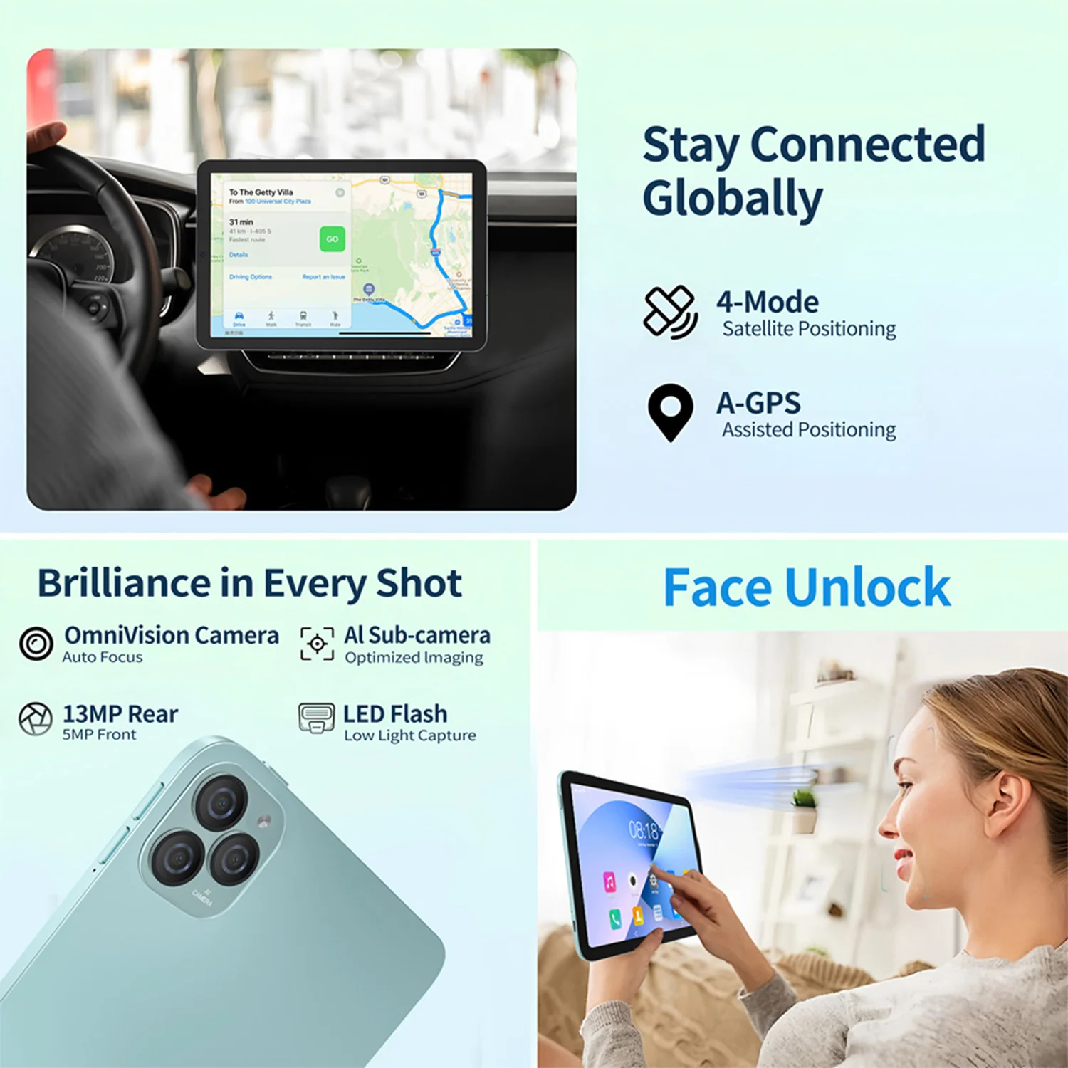 신형 11인치 안드로이드 태블릿 옥타코어 12GB+128GB 롬 안드로이드 14 구글 플레이 4G LTE 5G 전화 통화 태블릿 와이파이 블루투스 7000mAh