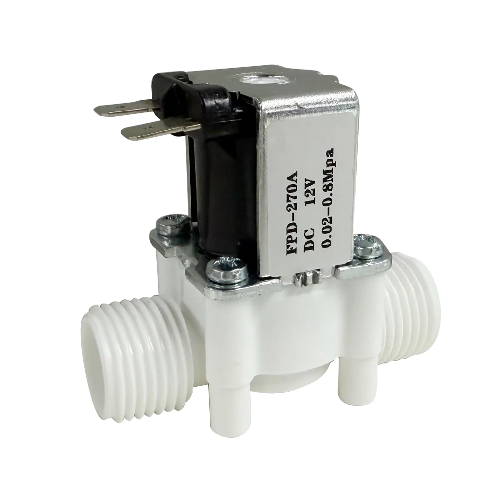 DC 12V Water Inlet Solenoid Valve Normally Closed 0.02-0.8mpa N/C Electrical Inlet Valve for Garden Sprinkler Irrigation