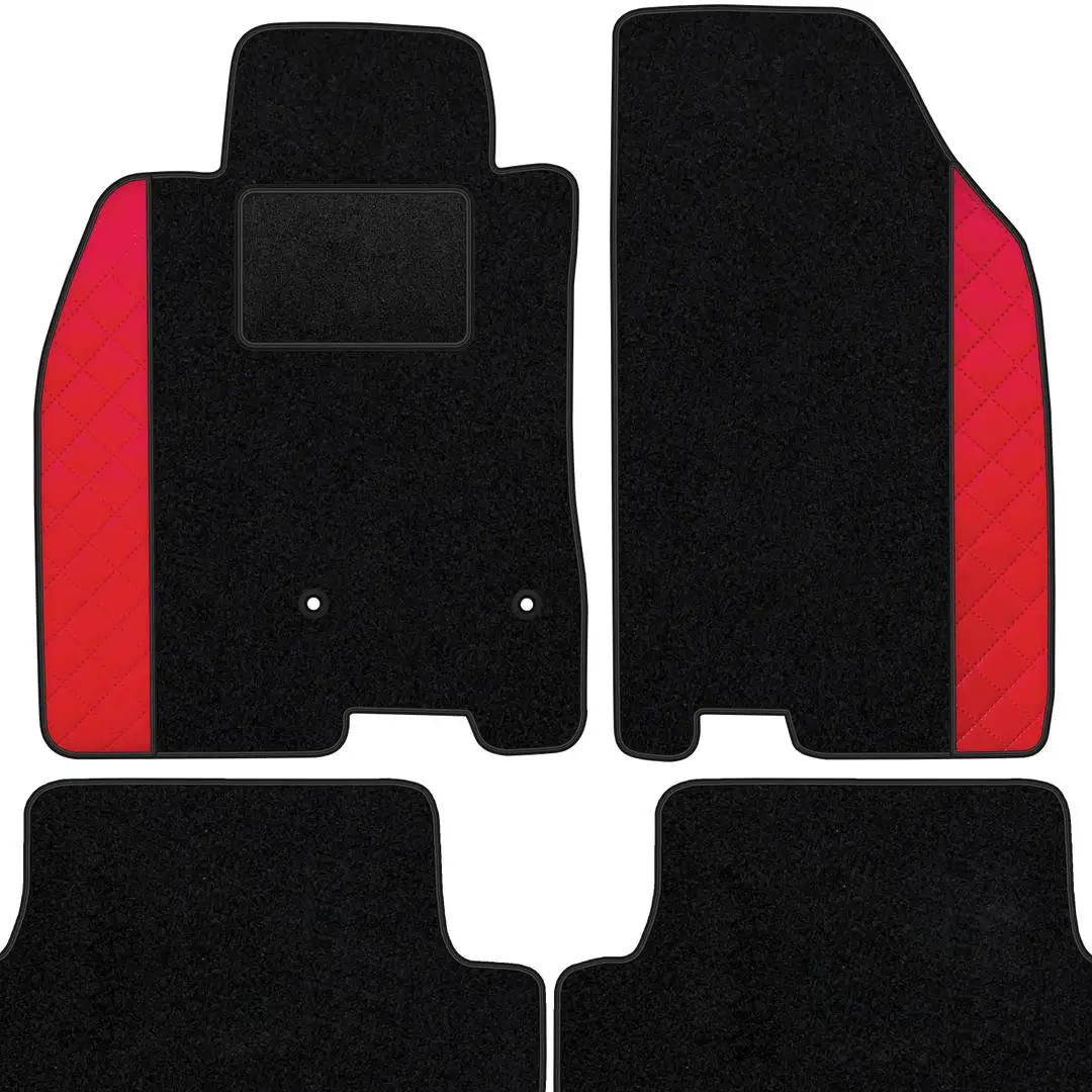 Volledige set velours tapijten met leer - Geschikt voor: Porsche Panamera II 971 2016-2024 (korte wielbasis)