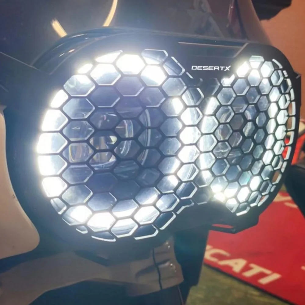 Grille Headlight Protector Cover Headlight Guard FOR Ducati DesertX Desert-X DesertX 2022 2023 Motorcycle Headlight Protection