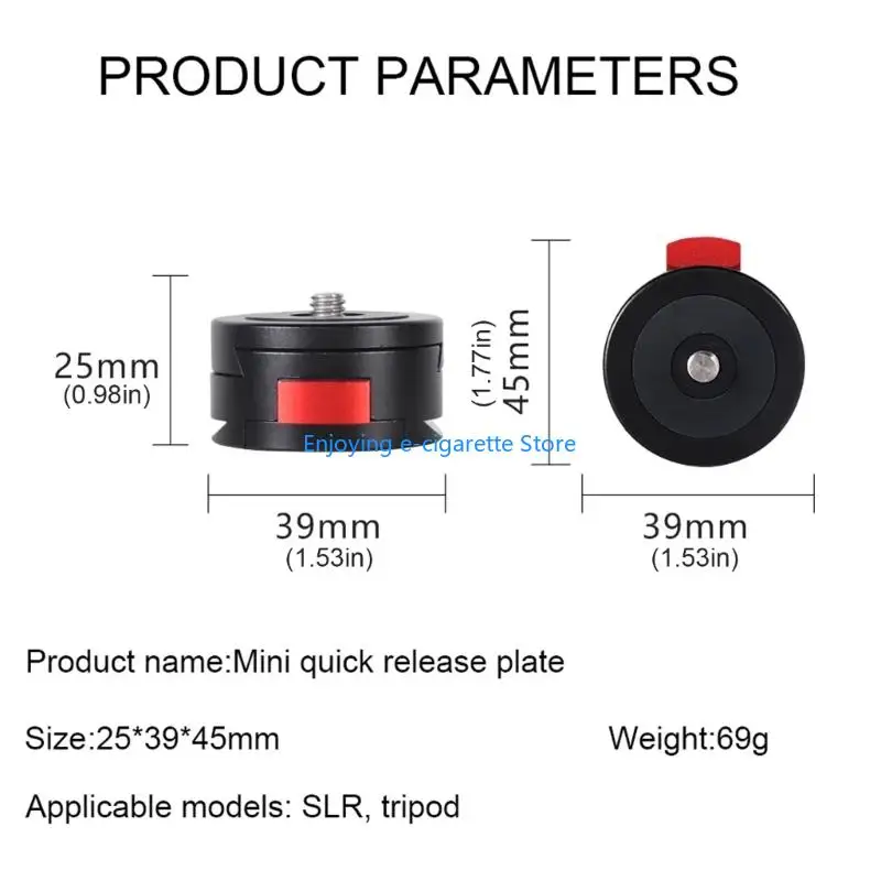 Schnelle Trennung V-förmige Kamera Adapter Platte Basis Anti Vibration Design Für Studio Outdoor Fotografie Y4QF – Detail 6