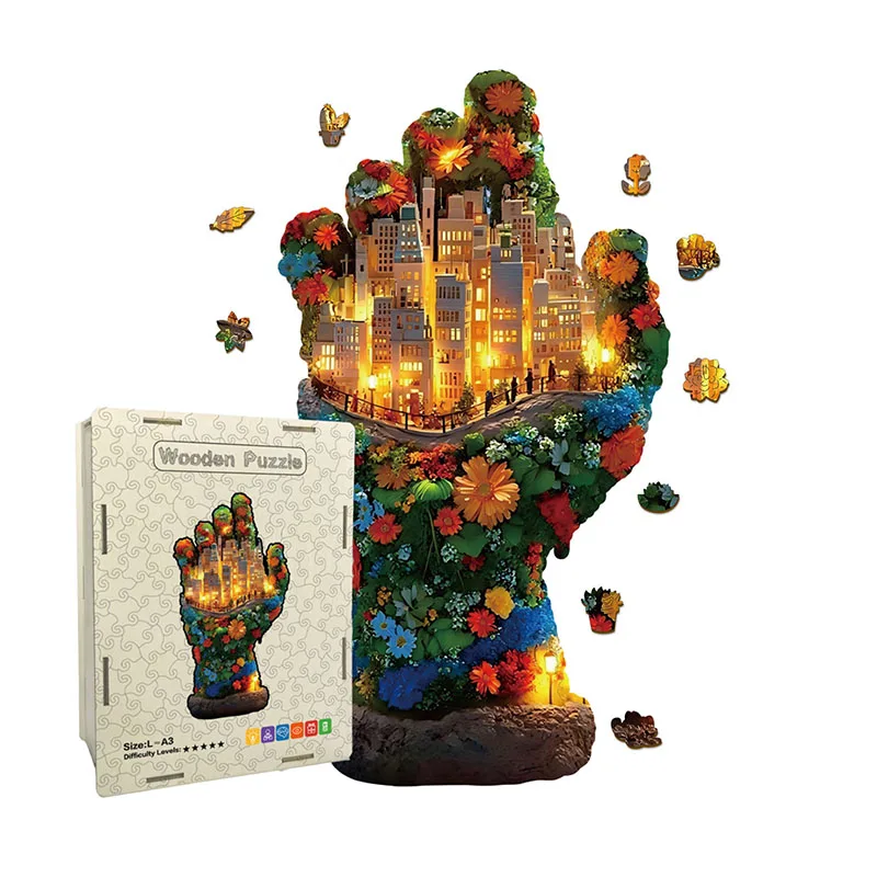 

91/178 шт. деревянные пазлы неправильной формы, головоломки, игра для снятия стресса, подарки на день рождения, Рождество, забавные развивающие игрушки