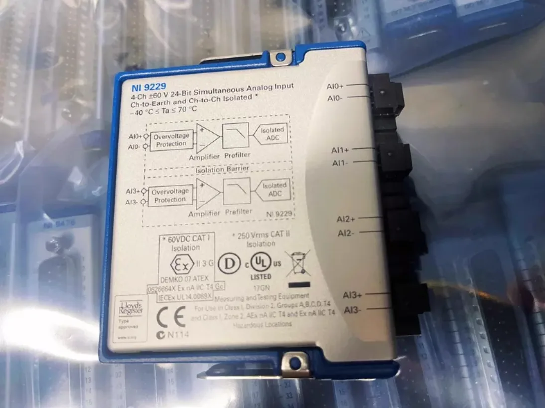 1PC National Instruments  NI 9229 BNC cDAQ  Industrial Dynamic Signal Input for Sound & Vibration Testing#Xing